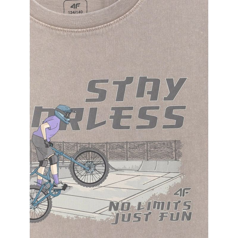 4F Boy's loose T-shirt with print 158/164 ruházat 4FJRSS26TTSHM4279-25S