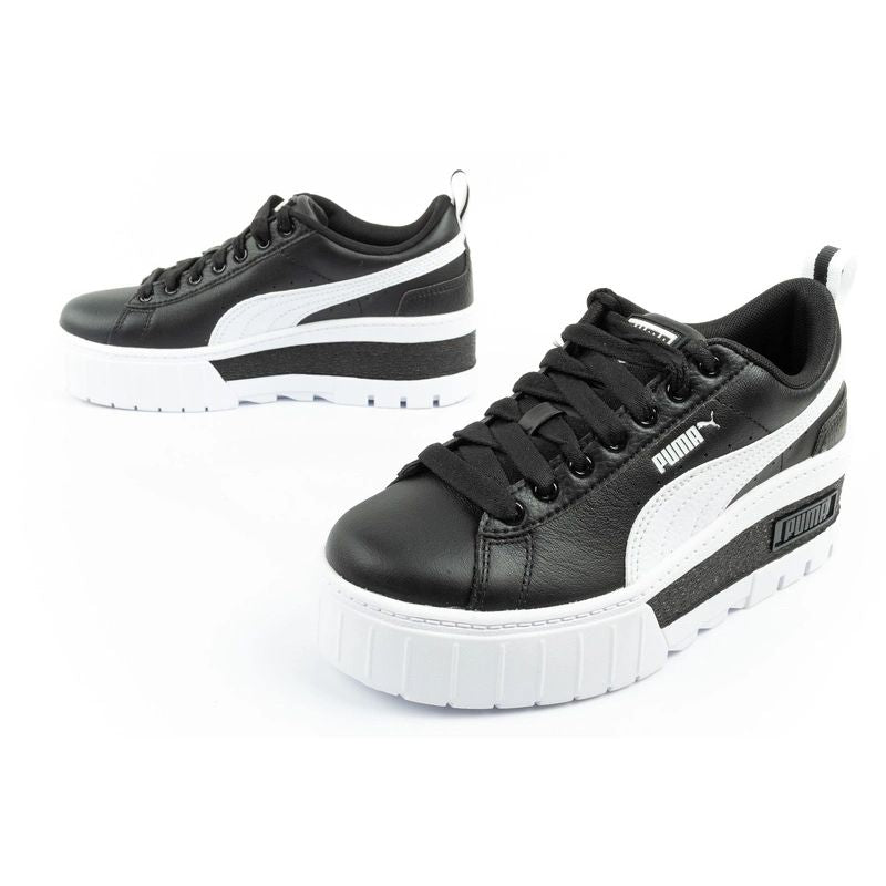 Puma Mayze women's sports shoes Sneakers platform black white fashionable General