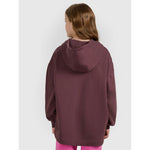 Oversized sweatshirt with hood, unzipped, for girls, 4F 4FJRAW25TSWSF2429-51S kapucnis pulóver