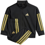 adidas Essentials Climacool Kids Tracksuit Black and Gold JC8857