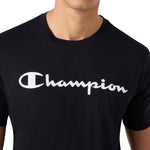 Champion Men's SS Tee T-Shirt black 221814 KK001 fekete férfi póló 221814KK001