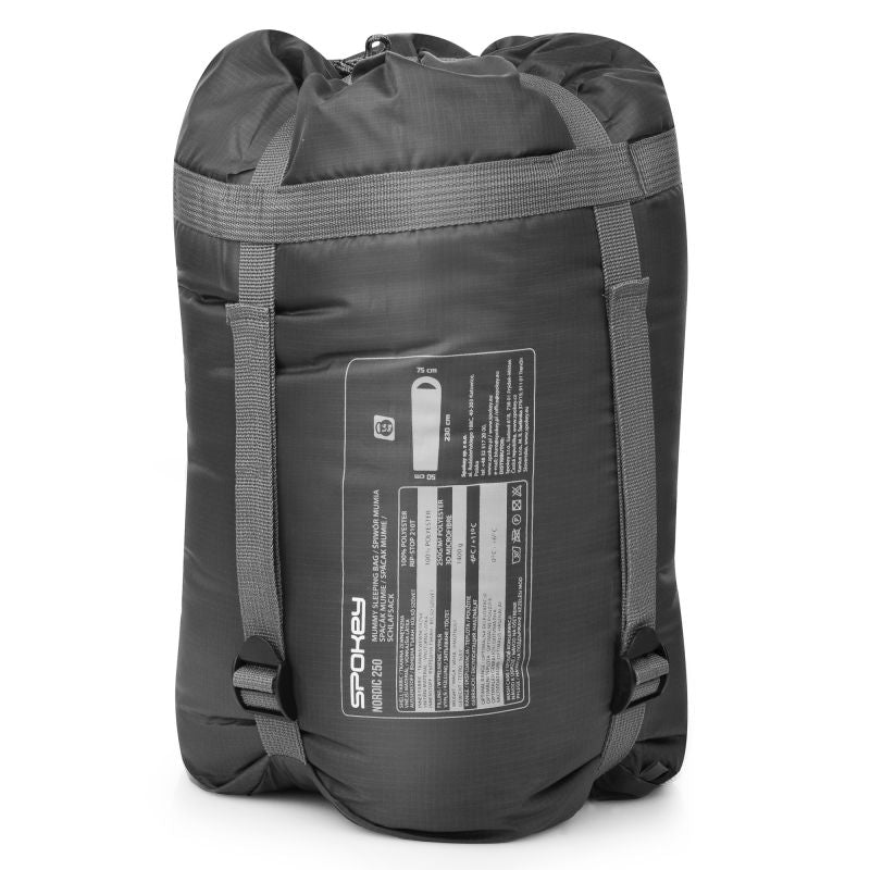 Spokey Nordic Mummy Sleeping BK 230x80x50c hátizsák