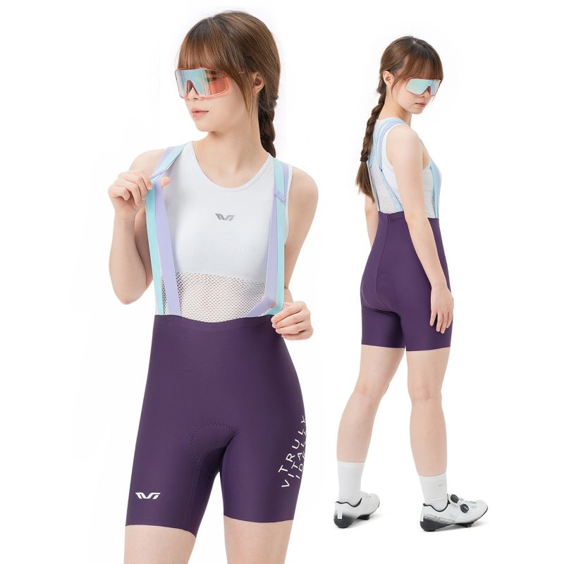 Rockbros TVI Women's Cycling with Bib and Pad Size M - Purple m \ fioletowy rövidnadrág 20210017008-211681
