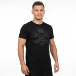 DBX Bushido Men's T-shirt Black Cotton T-shirt fekete póló TSRA-190-BK