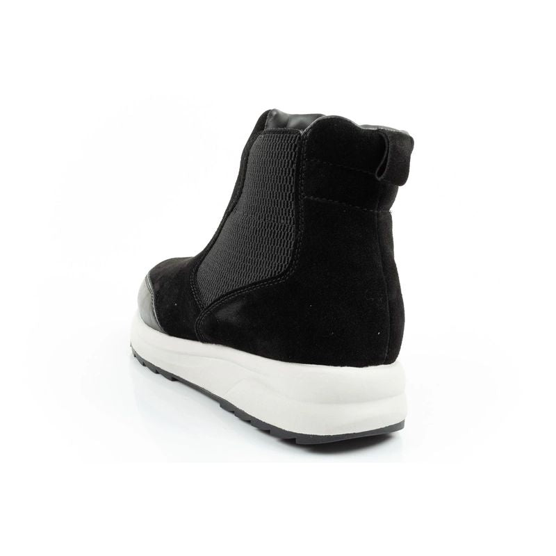 Scholl Beverly Bootie Women's Leather Ankle Boots Black fekete shoes