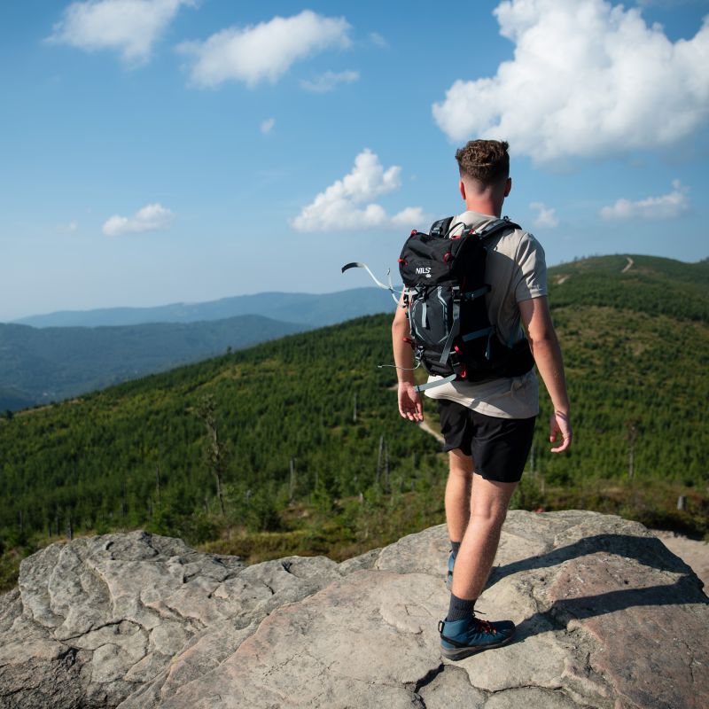 Nc1993 Northlake Black Tourist Backpack 30l+10 Nils Camp fekete hátizsák