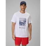4F Men's regular printed T-shirt 3xl póló 4FWSS26TTSHM2783-10S