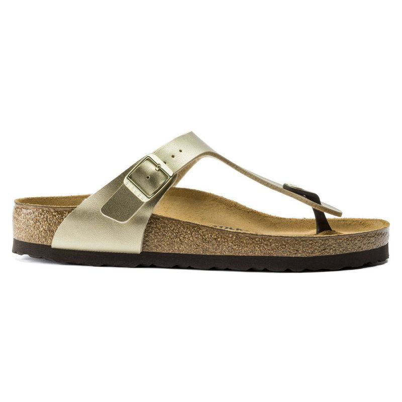 Birkenstock Gizeh Birko-Flor Gold women's flip-flops narrow (1016109) general