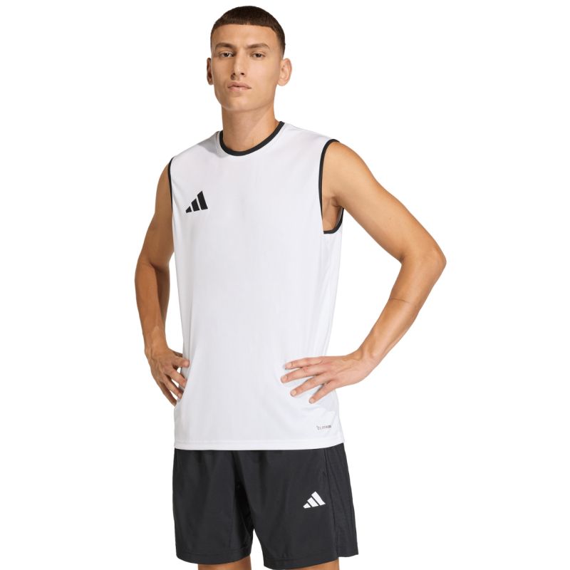 Adidas Men's Entrada 26 Sleeveless Jersey White fehér póló