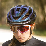 Rockbros HC-58C-M Bike Helmet 55-58 cm - Blue Chameleon niebieski \ 55-58 cm helmets, lights