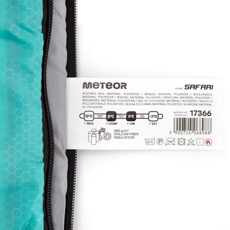 Meteor Safari Sleeping Bag zöld tourist equipment, sleeping bags