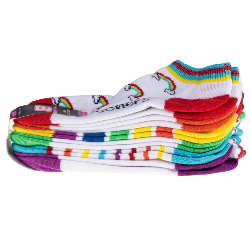 Skechers 6pk Girls No Terry S115376-MULT multicolor 31-34 Kiegészítő