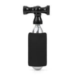 Rockbros CO₂ pump, aluminum alloy valve head, cartridge-free, Presta/Schrader compatible - black fekete pumps