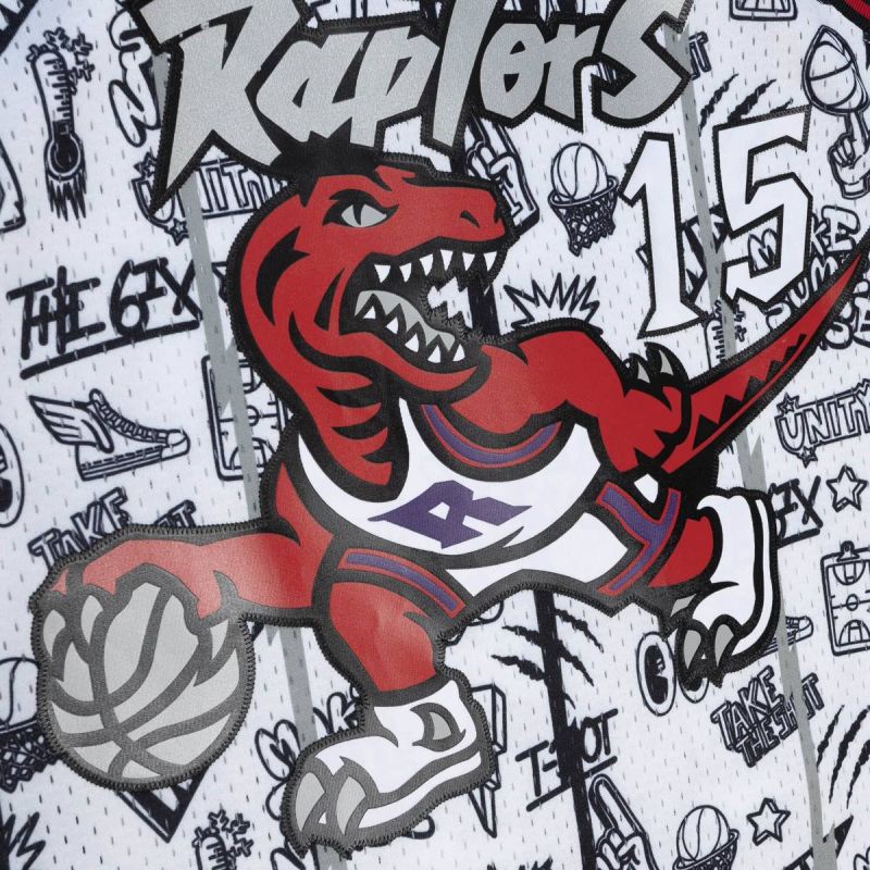 Mitchell & Ness Doodle NBA Swingman Vince Carter Toronto Raptors Jersey kosárlabda mez