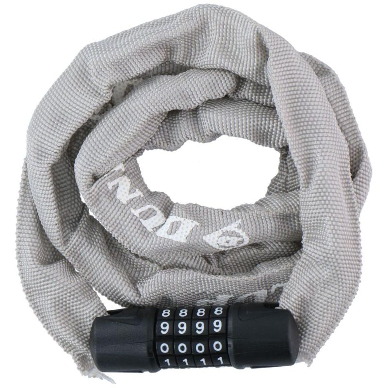 Dunlop Bicycle Lock Chain With Code 120cm Length - Gray szürke kiegészítő GSP-1042558