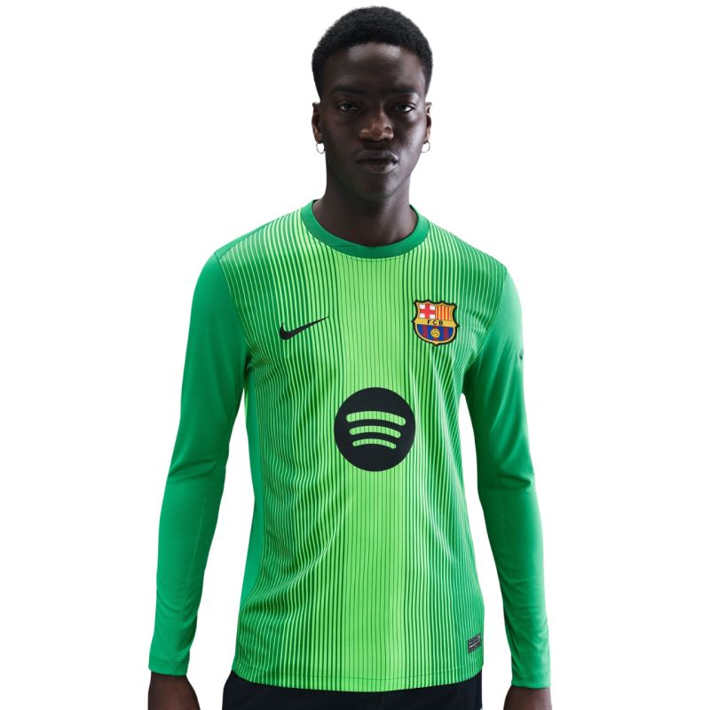 Nike FC Barcelona 2025/26 Stadium Goalkeeper Men's Jersey Green