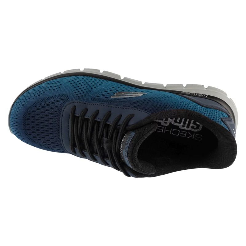 Skechers Slip-Ins: Track - Revno Navy Blue sötétkék utcai cipő 233038-NVBL