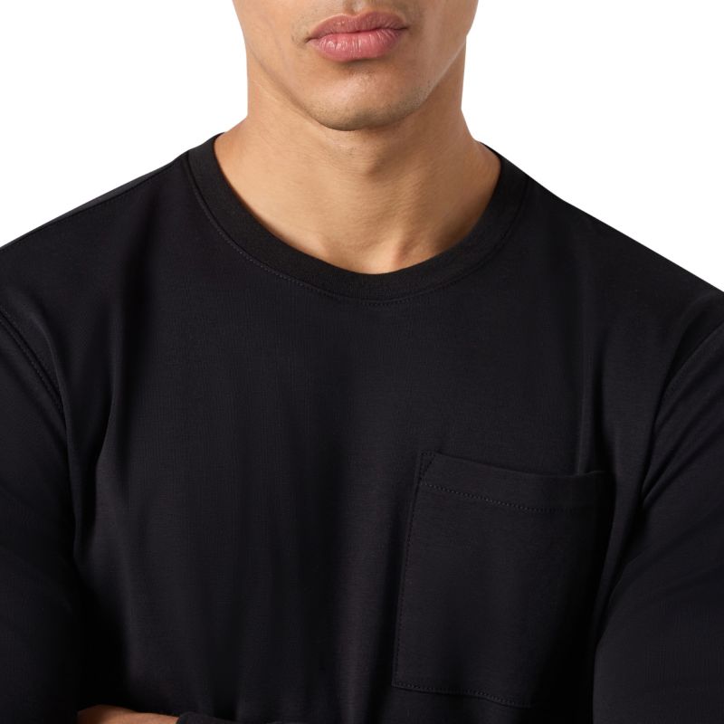 Champion LS Tee Men's T-Shirt Black 222507 KK001 fekete férfi póló 222507KK001