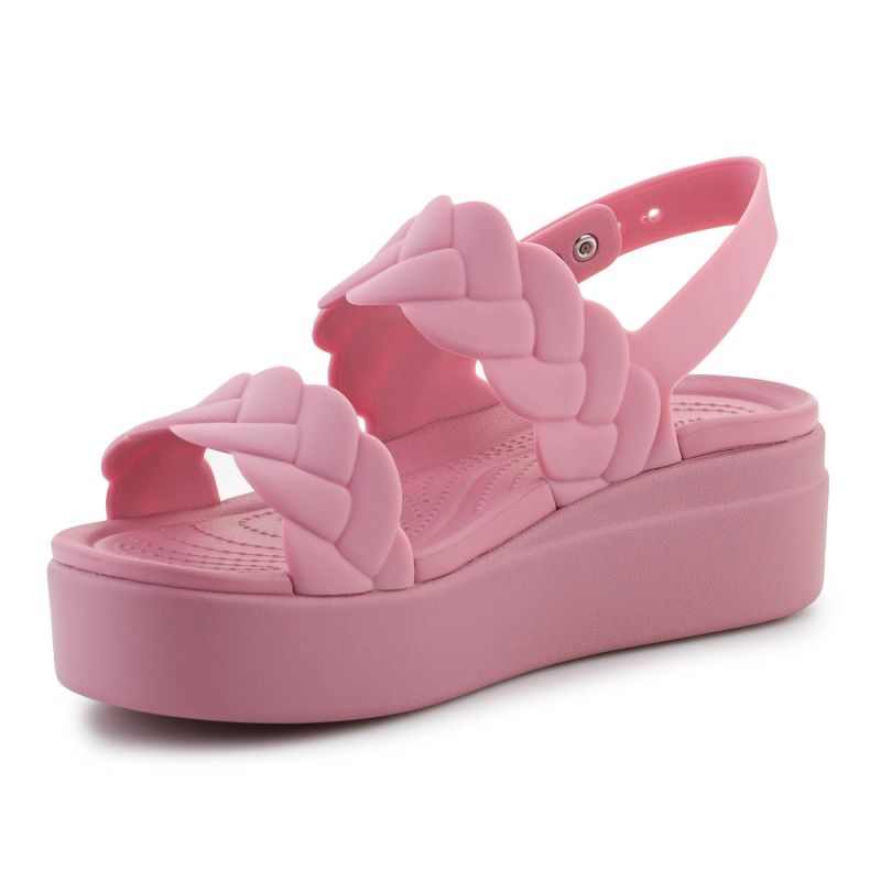 Crocs Brooklyn Woven Low Wedge W 209977-6XX sandals Cipő
