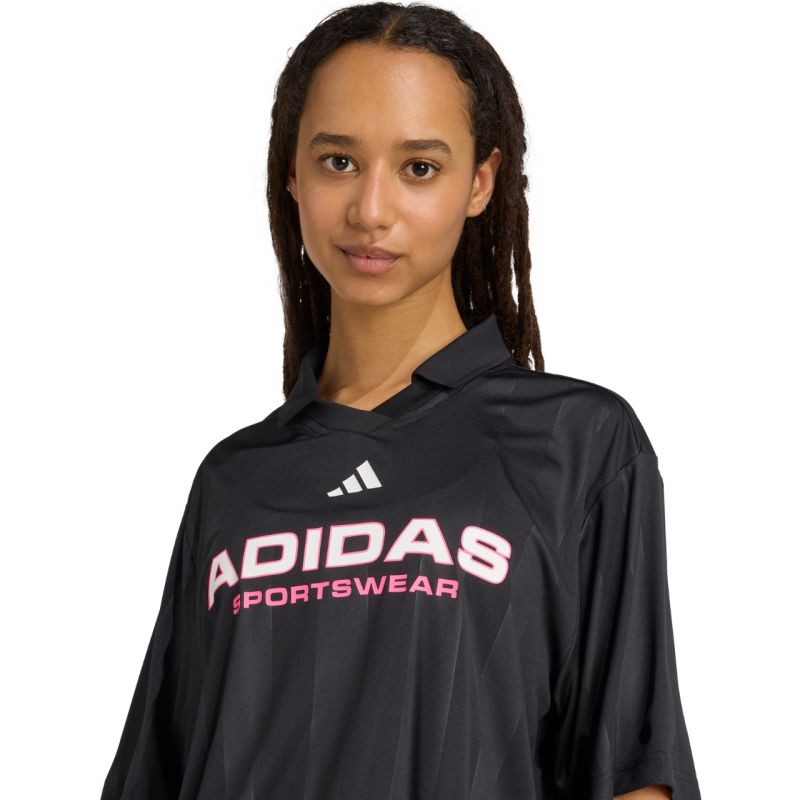 adidas Tiro Q4 Polo Women's T-Shirt Black JN2749 Ruházat
