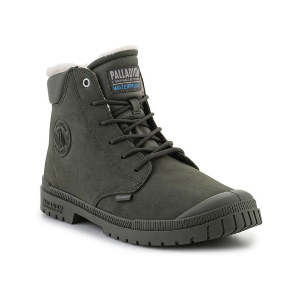 Palladium SP20 Cuff Leather Waterproof WL U 79067-325-M Olive Night shoes Cipő