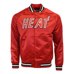 Mitchell & Ness Men's Lightweight Satin NBA Miami Heat kabát