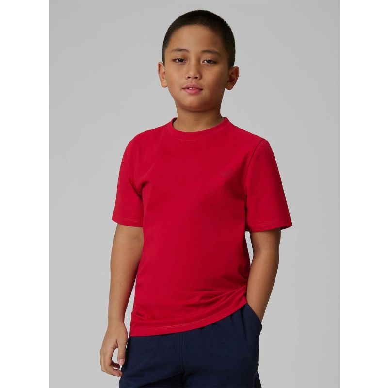 Boy's regular plain T-shirt 4F 4FJRSS26TTSHM3598-62S póló