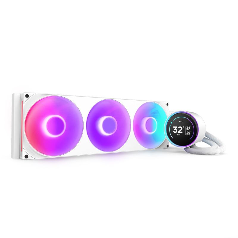 NZXT Kraken Elite 420 RGB Processor All-in-One Liquid Cooler 14cm 1 pc. fehér futócipő