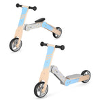 Spokey WOO-RIDE MULTI 940906 2-in-1 balance bike and children's scooter, blue General