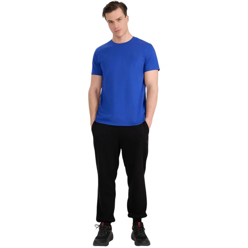 4f Men's T-shirt M2441 cobalt 4FWAW25TTSHM2441 36S Ruházat