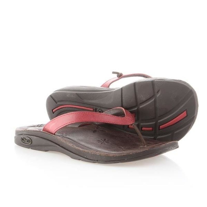 Inny Chaco Locavore Red W Flip-Flops J102202 Utcai cipő