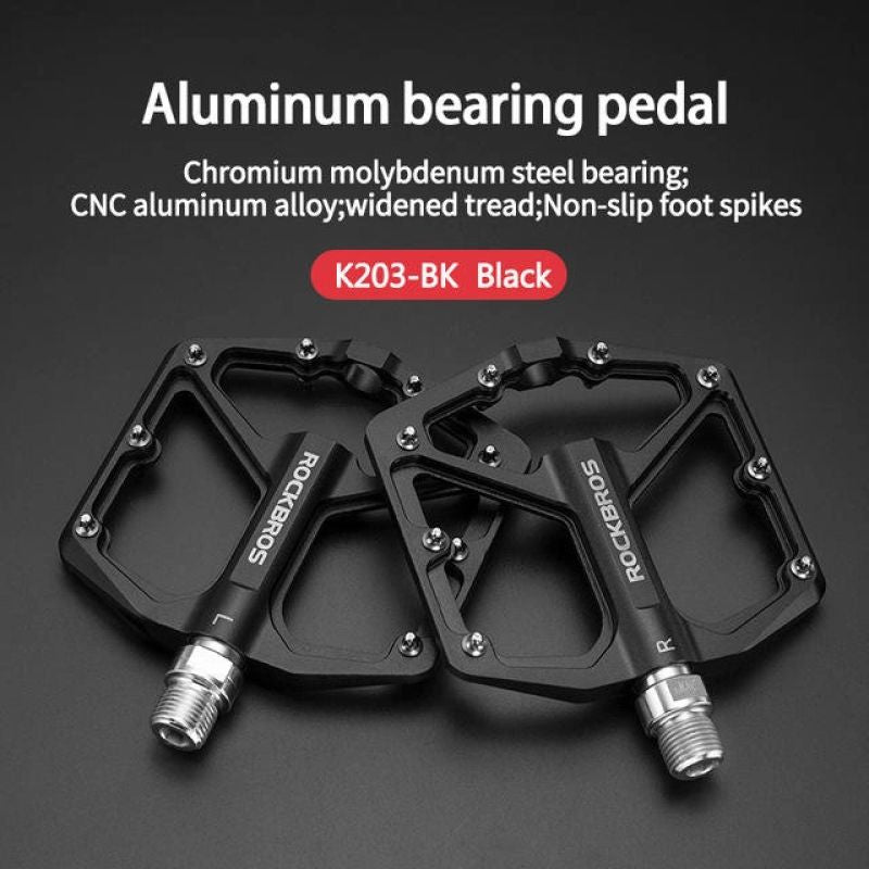 Rockbros K203-BK bicycle pedal set - black fekete sets