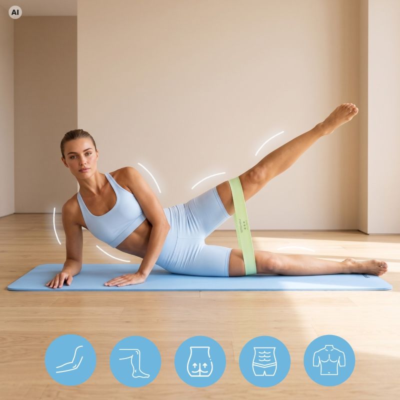 Spokey JUICY heavy resistance training band with anti-slip structure edzőfelszerelés SPK-947316