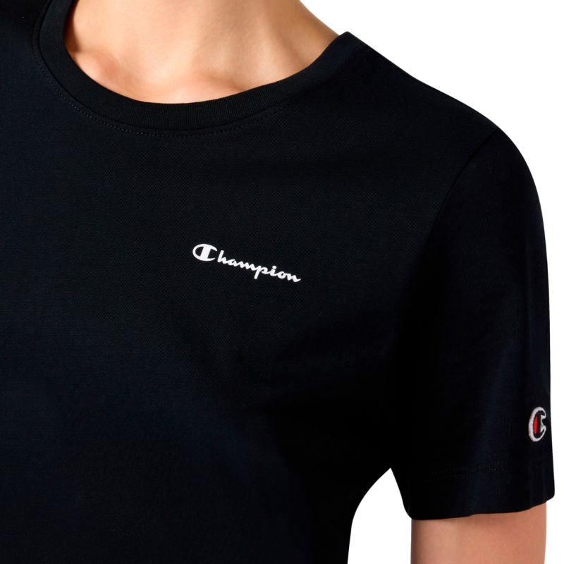 Champion Women's Sleeve T-shirt Black 118408 KK001 fekete short