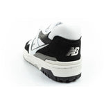 New Balance 550 youth sports sneakers leather fashionable black white fekete utcai cipő
