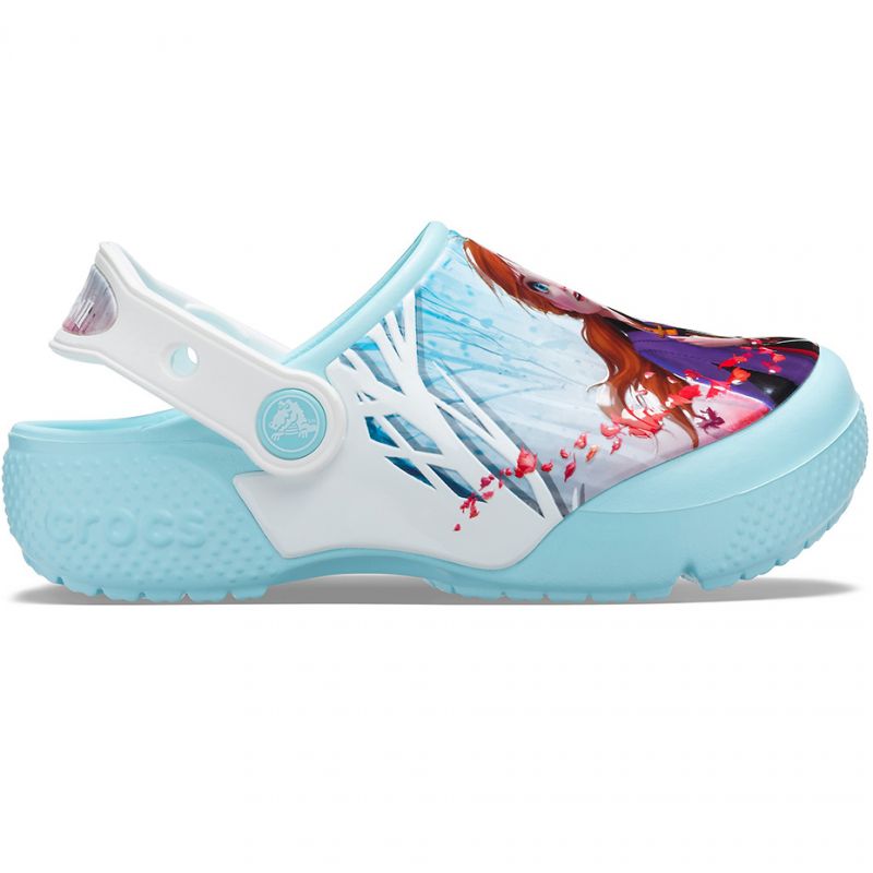 Crocs Fl Ol Disney Frozen 2 Clog Jr 206167 4O9 kék papucs