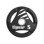 Tiguar PU Olympic plate 5 kg fekete kiegészítő TI-WTPU00500