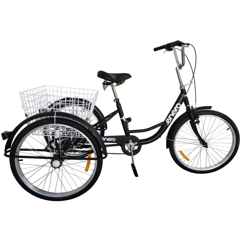3-Wheel Bike 24 Inches Black 1-Speed