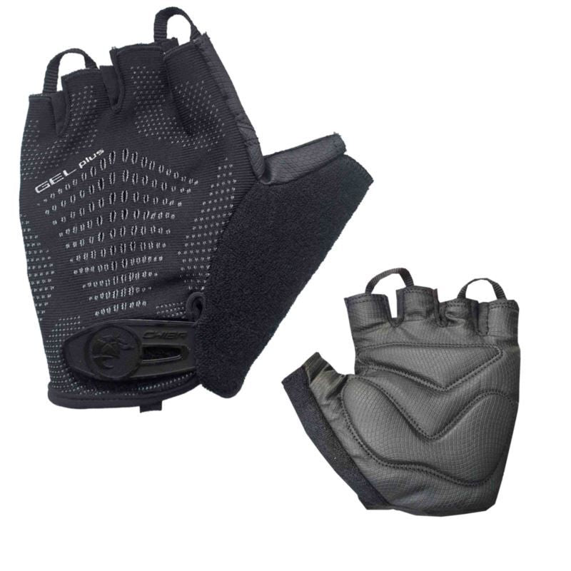 CHIBA GEL PLUS gloves black fekete kesztyű