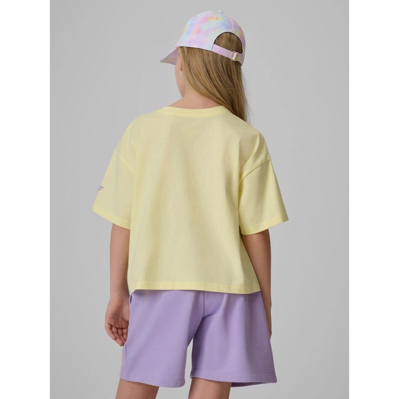4F Loose T-shirt with a girl's print 158/164 ruházat 4FJRSS26TTSHF3908-72S
