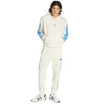 Men's adidas Essentials 3-Stripes French Terry Hoodie Cream KD4901