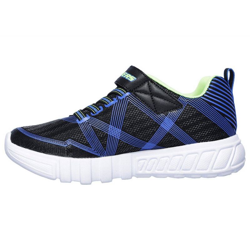 Skechers FLEX-GLOW Navy Blue Kids' Sports Shoes (90542L-BBLM) Cipő