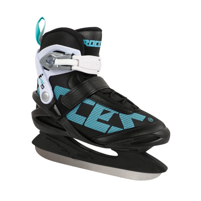 Roces ICY 5 women's ice skates black, white, and 450737 kék utcai cipő