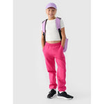 Girls' plain T-shirt 4F 4FJRSS24TTSHF2053-11S póló