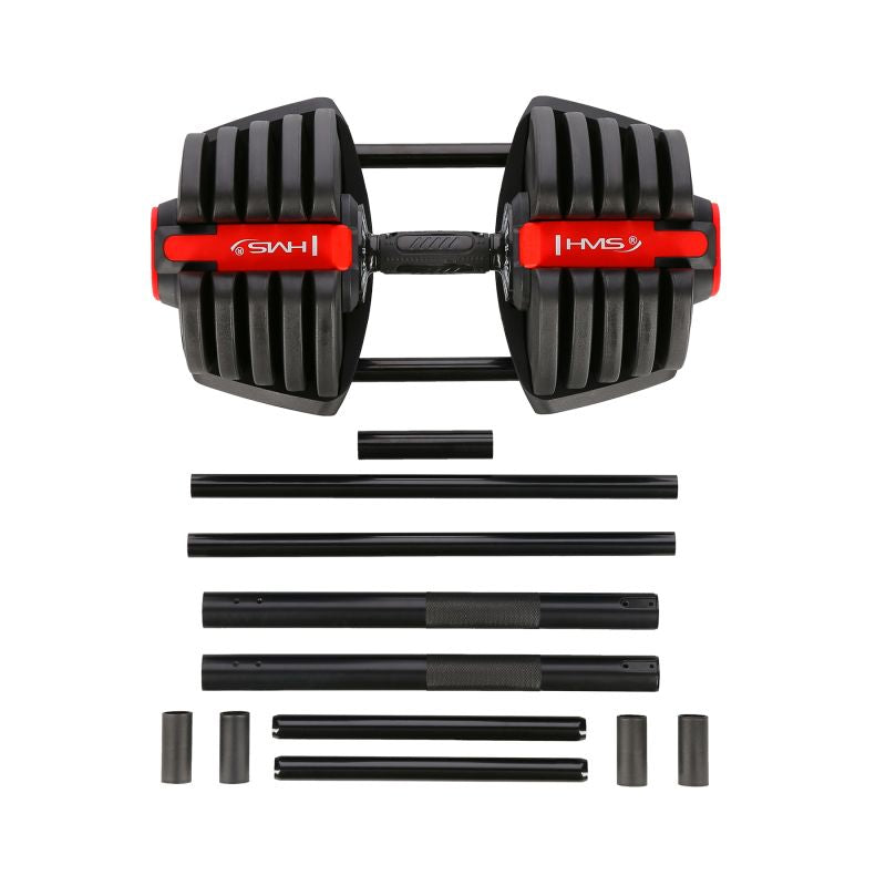 HMS SGR40 PRO SET 2in1 adjustable dumbbell set 43.5 kg csuklópánt 17-57-072