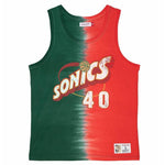 Mitchell & Ness NBA Seattle Supersonics Shawn Kemp Tie Dye Cotton Tank - TTNK3206-SSUYYSKEGNRD atléta