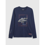 Men's longsleeve regular with print 4F 4FRAW25TLONM606-31S hosszú ujjú póló