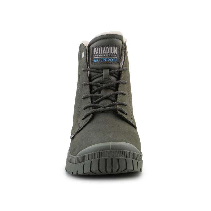 Palladium SP20 Cuff Leather Waterproof WL U 79067-325-M Olive Night shoes Cipő