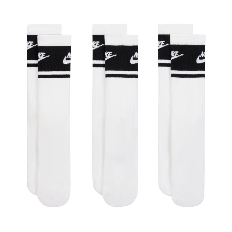 Nike Everyday Elevated Crew Socks 3 Pairs White and Black 38-42,5 zokni