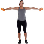 Pure 2 Improve NEOPRENE DUMBBELL SET 2x4KG dumbbell, strength training equipment, training equipment, sets